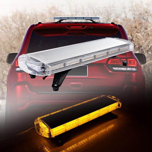 Perfect Dealz 100cm Yellow Light Vehicle Roof Top Warning Strobe Flash Light
