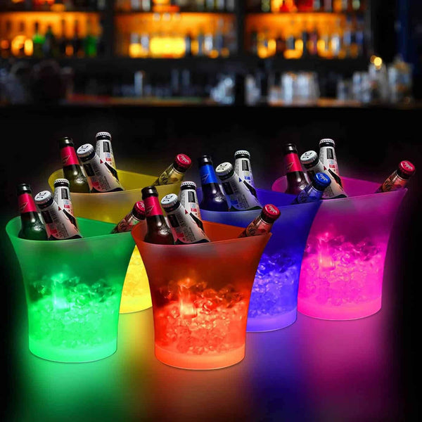 Perfect Dealz 5L Ice Bucket Wireless Bluetooth Multicolor LED Rechargeable Party Speaker