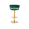 Velvet Swivel Luxury Bar Stool image 6