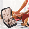 Portable Travel Leather Mini Jewellery Storage Box image 0