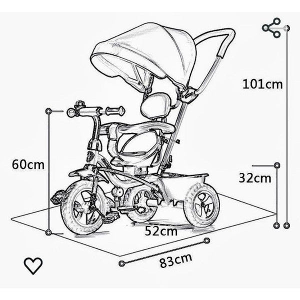 3-in-1 Convertible Stroller Trike image 3
