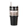 Perfect Dealz 600ml Stainless Steel Travel Portable Vacuum Insulated Flask Cup with Straw