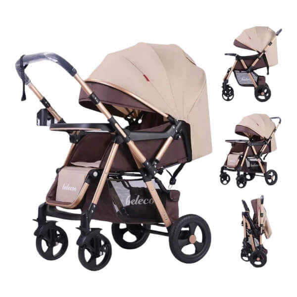 3 In 1 Portable Baby Folding Pram image 1