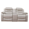 Air Leather Modern Sofa with plush seating and a central console, perfect for stylish living rooms.