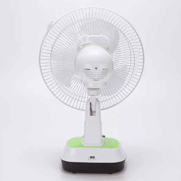 Perfect Dealz Rechargeable Solar-Powered 12-Inch AC/DC Fan