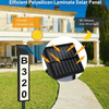 LED House Number Kit with efficient solar panel charging for illuminated address visibility at night.