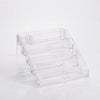 5-Tier Crystal-Style Beauty Organizer with clear tiered design for cosmetics and skincare storage