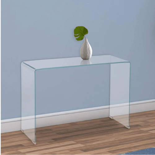 Perfect Dealz Crystal Clear Glass Console Accent Table