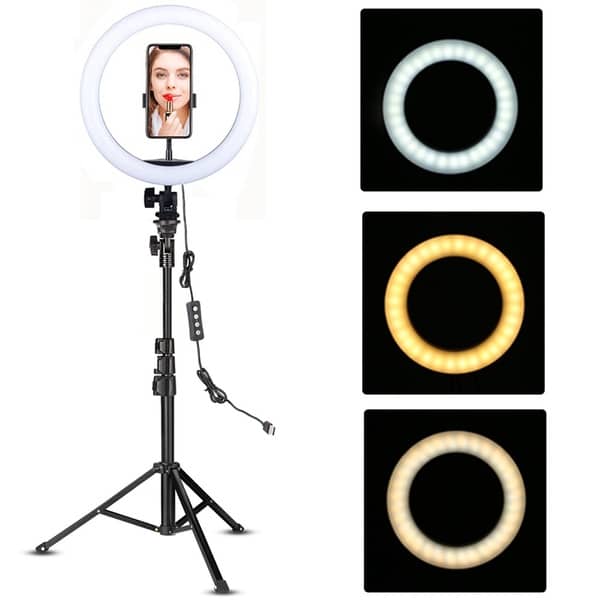 Ring Light with Phone Holder image 0