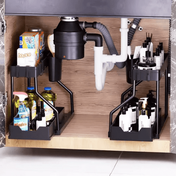 Perfect Dealz 2-Tier Pull-Out Storage Rack for Countertop