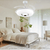 Modern White LED Ceiling Fan Light image 0