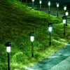 10 Pcs Stainless Steel Solar Pathway Lights for Garden & Yard image 2