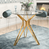 Perfect Dealz Clear Tempered Glass Dining Table