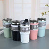 Perfect Dealz 600ml Stainless Steel Travel Portable Vacuum Insulated Flask Cup with Straw