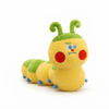 Caterpillar Plush Throw Pillow with cute features and soft plush material, perfect for kids' rooms.