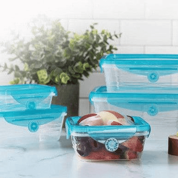 Perfect Dealz 6-Piece Airtight Stackable Fridge Storage Containers