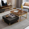 Perfect Dealz Glass Marble Coffee Nesting Table
