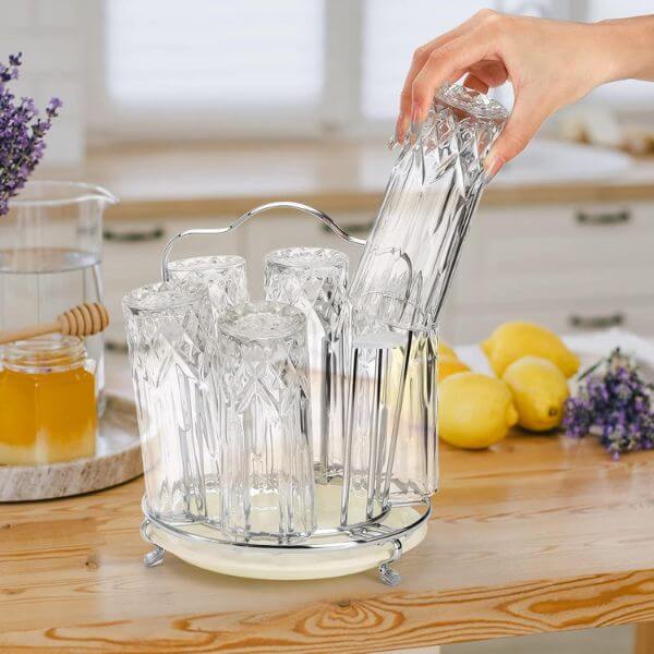 Perfect Dealz Glass Holder and Drainer Stand
