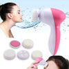 5 in 1 Facial Skin Care Electric Massager Scrubber with various attachments for skincare treatments