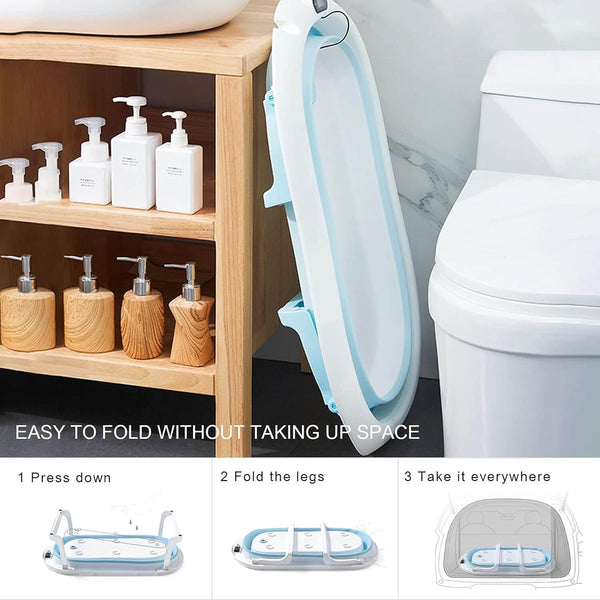 Perfect Dealz Foldable Baby Bathtub with Temperature Sensor