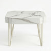 Faux Marble Copper Side Table