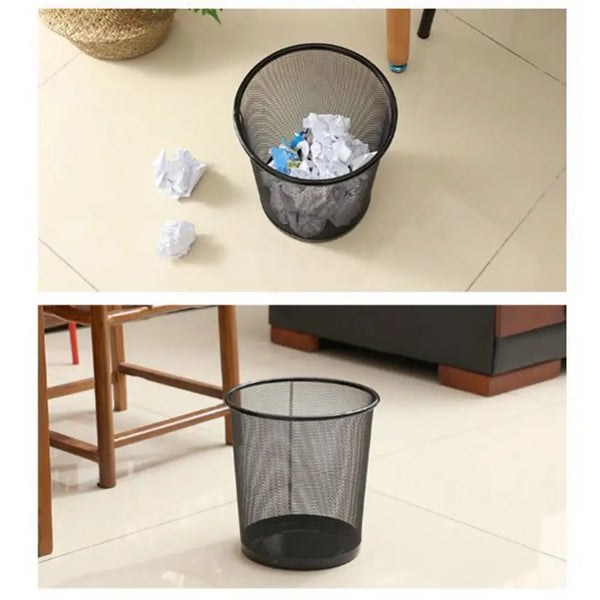 Round Mesh Metal Waste Bin image 4