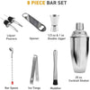 Perfect Dealz 8 Piece Cocktail Shaker Set for Mixing Drinks
