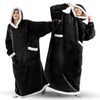 Super Long Winter Wearable Blanket with Hoodie image 1