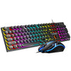 Perfect Dealz Metal Panel Illuminated Keyboard and Mouse Gaming Set