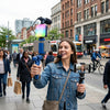 AY49 RGB Smartphone Vlogging Studio Setup with Microphone and Light