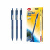 12 pcs Pocketclip Semi-Gel Pen 0.5mm Blue with packaging and product display.