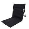 Ultra-Lightweight Folding Portable Camping Chair displayed in black, showcasing its compact and ergonomic design.