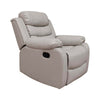 Air Leather Modern Sofa in a light gray reclining design with plush seating for comfort and style.