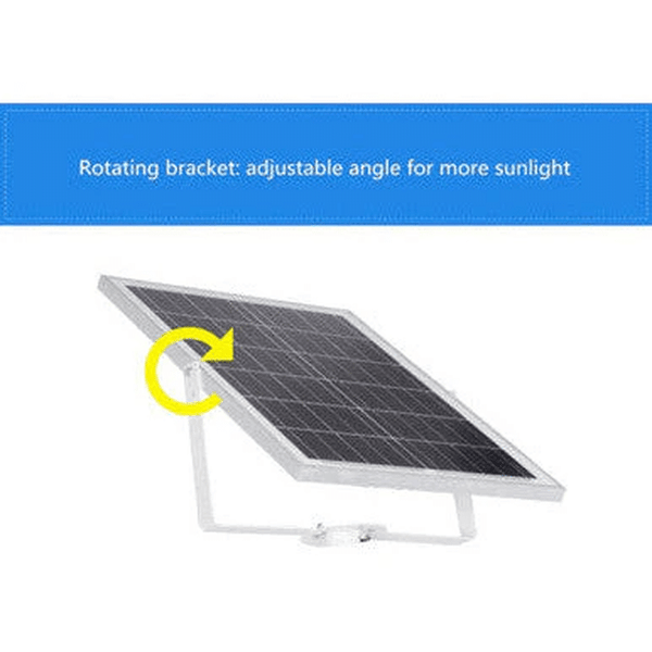Rotating bracket of 50W Solar Motion Street Light for adjustable angle to capture more sunlight.