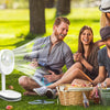 Folding Portable Fan with Light Feature image 0