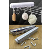 3.7m 5 Line Retractable Clothes Drying Line With Hanger Clips image 2