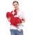 6 In 1 Willbaby Baby Carrier in red being used by a parent, providing comfort and support while carrying a baby.