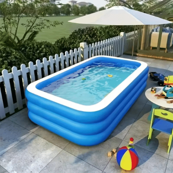 Three Ring Raised Family Inflatable Swimming Pool image 6