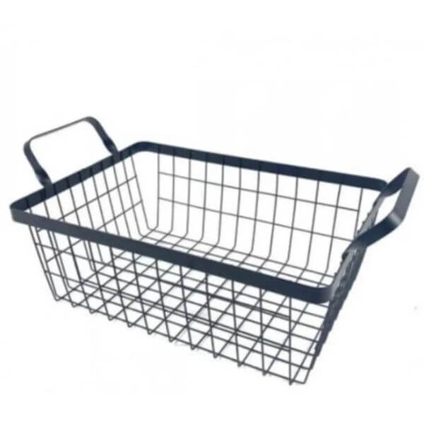 Perfect Dealz Black Wire Mesh Storage Basket 24.5x34.5cm
