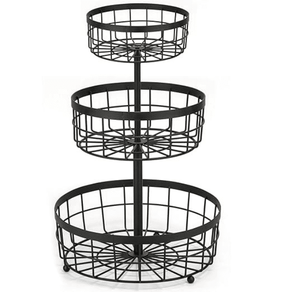 Perfect Dealz 3 Teir Vegetable and Fruit Bowl Storage Basket