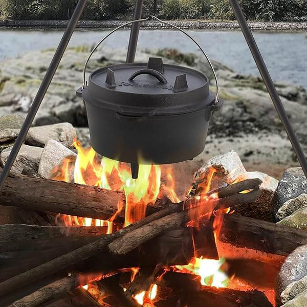 Perfect Dealz Cast Iron Dutch Oven with Lid and Lid Lifter