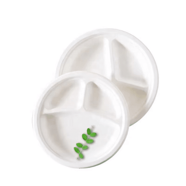 Perfect Dealz 3 Compartment Round Lunch Plate