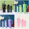 3 Piece Sports Water Bottle Set With Straw image 7