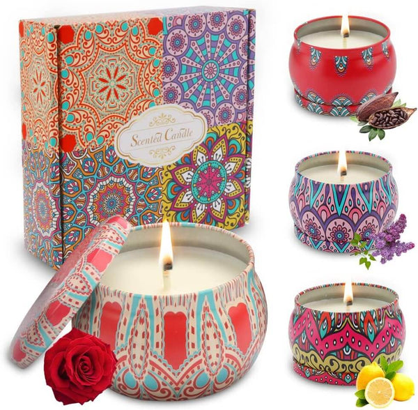 4 Pack Scented Candles image 1