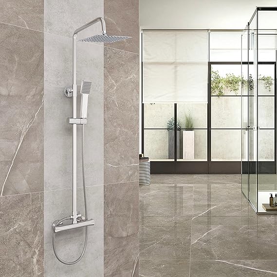 Stainless Steel Thermostatic Shower System image 0