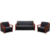 Perfect Dealz Wood Frame Workspace Office Sofa Set