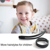 2 pcs DIY Hair Styling Pigtails Braids Clip Set featuring a happy child with pigtails and styling clips.