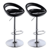 Perfect Dealz Set of 5 Round Acrylic Bar Stool with Chrome Base