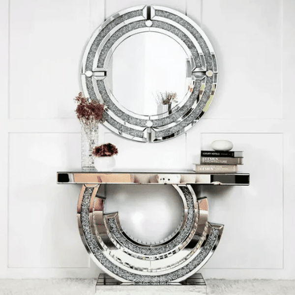 Perfect Dealz Diamond Mirror and Console Set