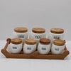 Perfect Dealz Set of 7 Canisters with Bamboo Base